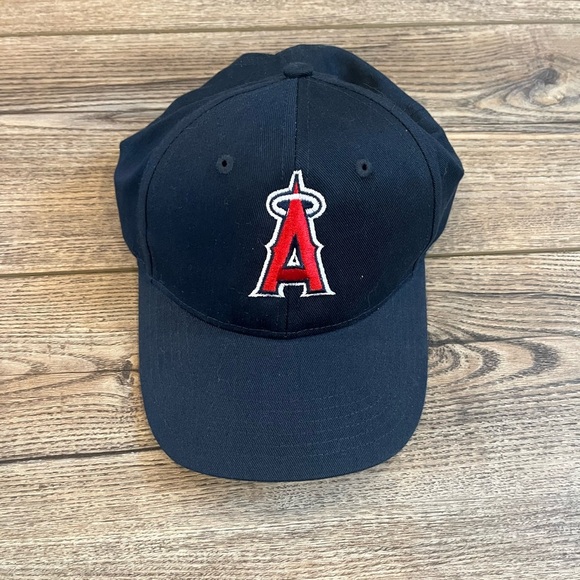 🧢 LA Angels Youth Baseball Cap - Black - Adjustable - Picture 1 of 4